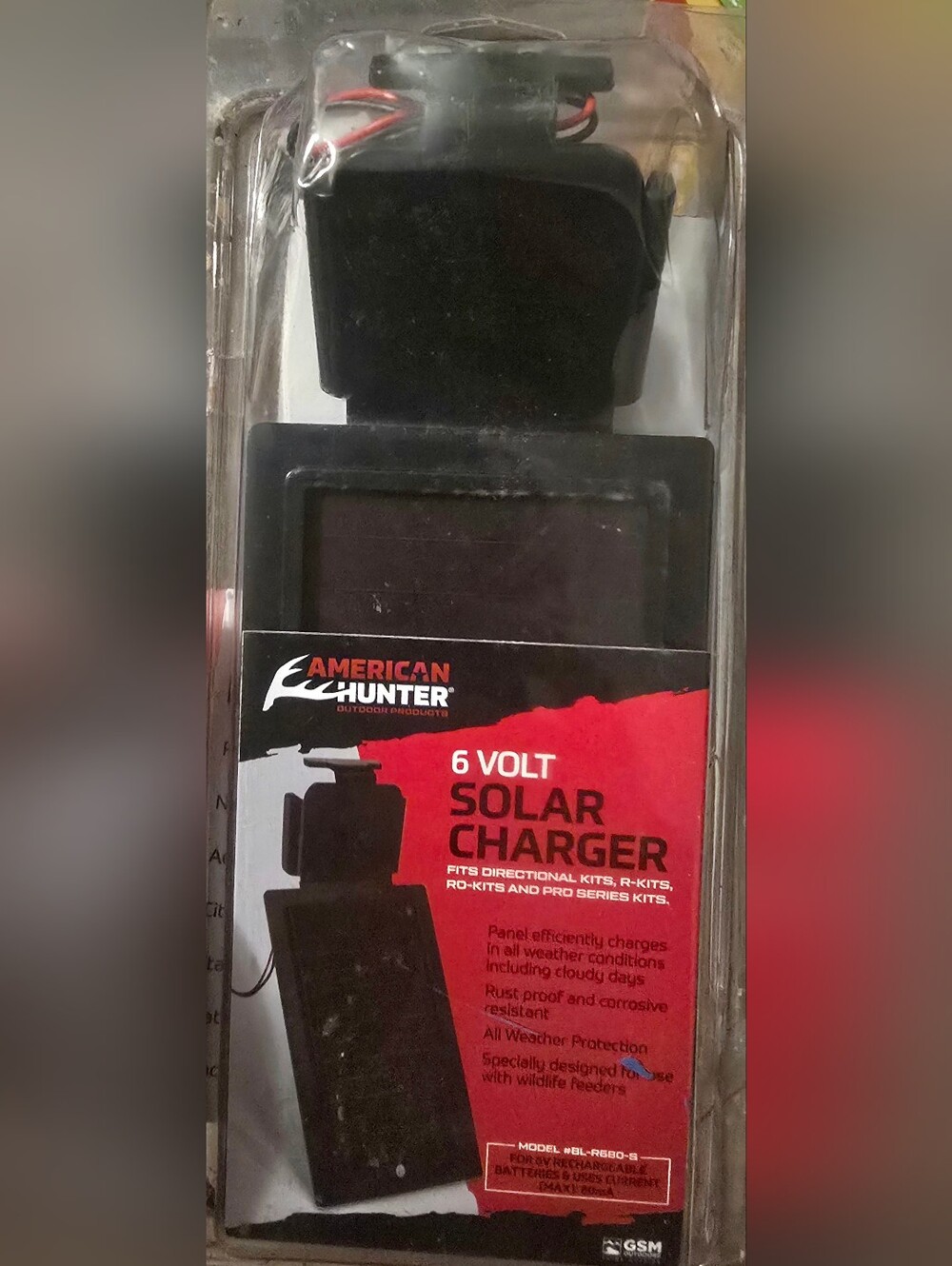 6 Volt Solar Charger - Black By American Hunter